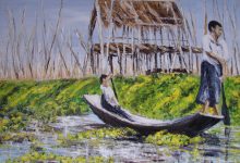 Birmanie : la pirogue dans les jardins flottants du lac Inle
